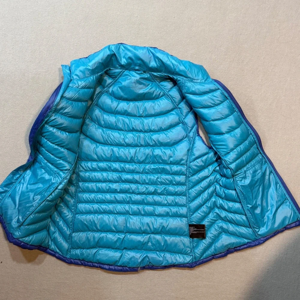 Bernardo Goose Down Lightweight Puffer Quilted Layer Blue Zip‎ Up Vest Women's M - Picture 7 of 13